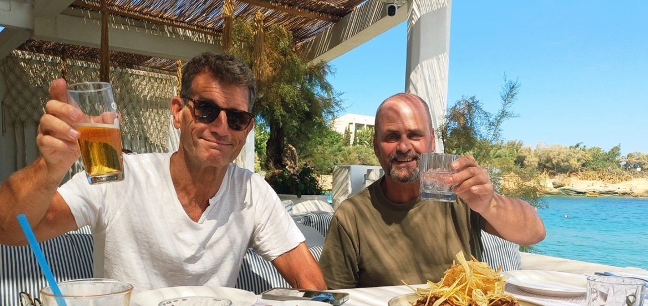 Peter en Eric op Kreta